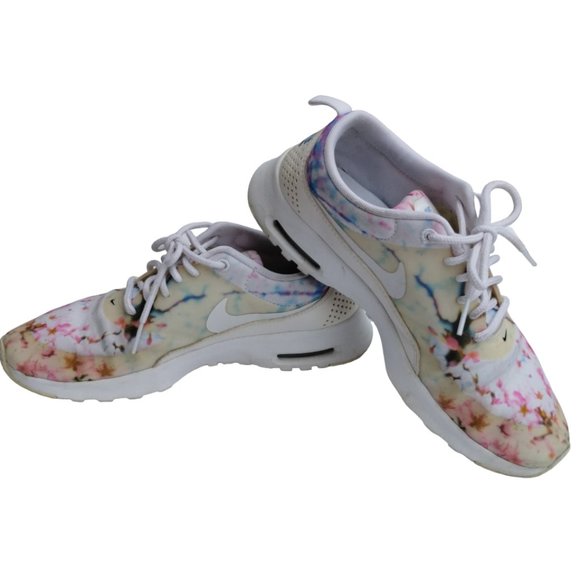 Nike Air Max Thea Cherry Blossoms Floral White Sneakers Women's 8.5 - 599408-102 - Picture 4 of 14